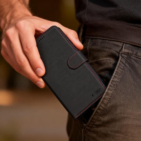Tech-Protect Wallet Pungcover til Samsung Galaxy A57 5G - Sort