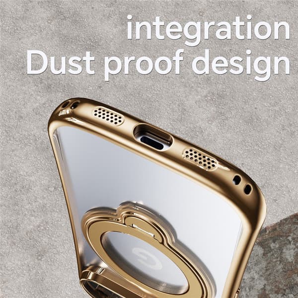 SKALO Electroplated 360° Ring TPU Cover til Google Pixel 11 Pro - Guld