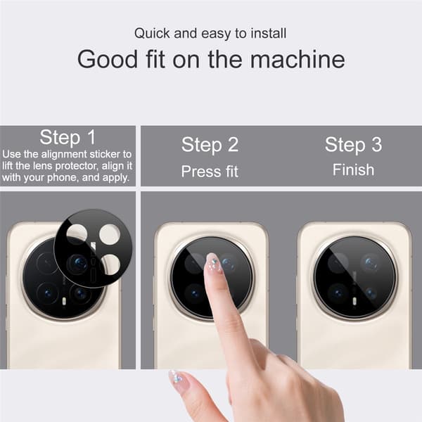 IMAK Kamerabeskyttelse af hærdet glas til Honor Magic8 Pro - Sort