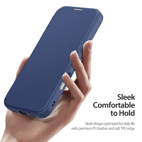 DUX DUCIS Skin X Pro Plånbok för iPhone 18 Pro Max - Blå