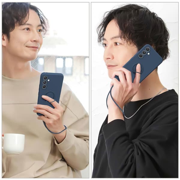 SKALO Silikone Ring Cover til Samsung Galaxy A27 5G - Blå