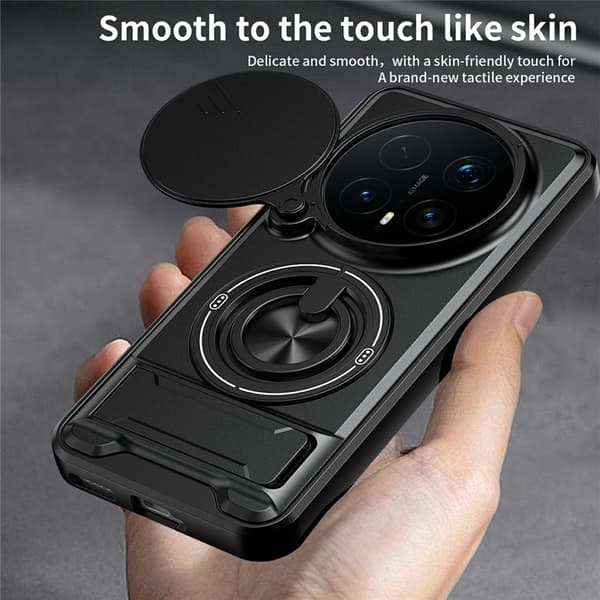 SKALO Kameraslider Ring/Stativ Cover til Honor Magic8 Pro - Sort