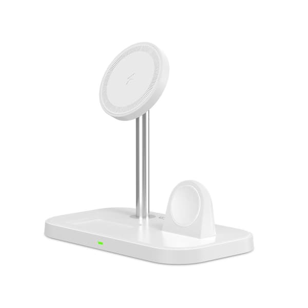 Tech-Protect A22 3-i-1 MagSafe trådløs oplader 15W - Hvid