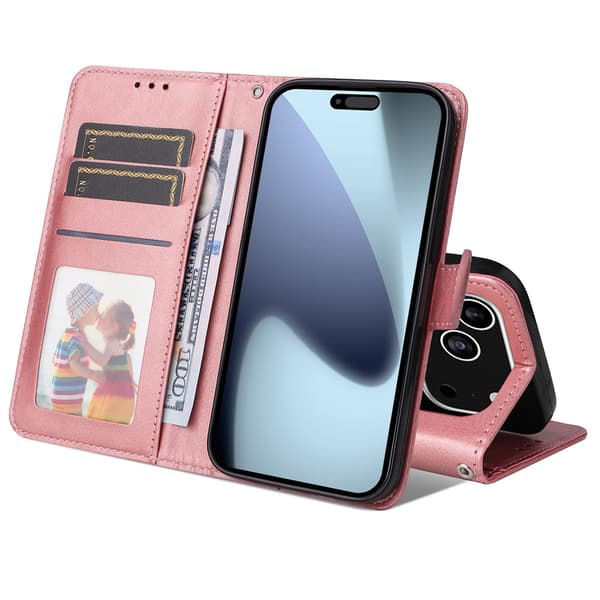 SKALO PU-läder Plånboksfodral för iPhone 18 Pro
