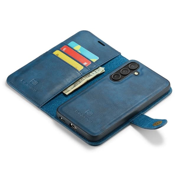 DG MING Samsung S25 FE 2-i-1 Magnet Plånboksfodral - Blå