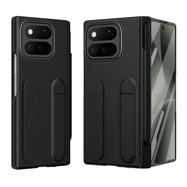 SKALO Multifunktionelt Cover + Hærdet Glas til Google Pixel 11 Pro Fold - Sort