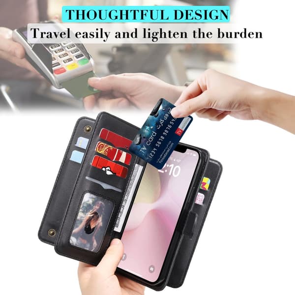 SKALO KT 10-RUM Flip Cover til iPhone 17e - Sort