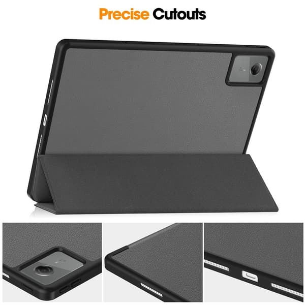 SKALO Trifold Cover til Lenovo Idea Tab Plus - Grå