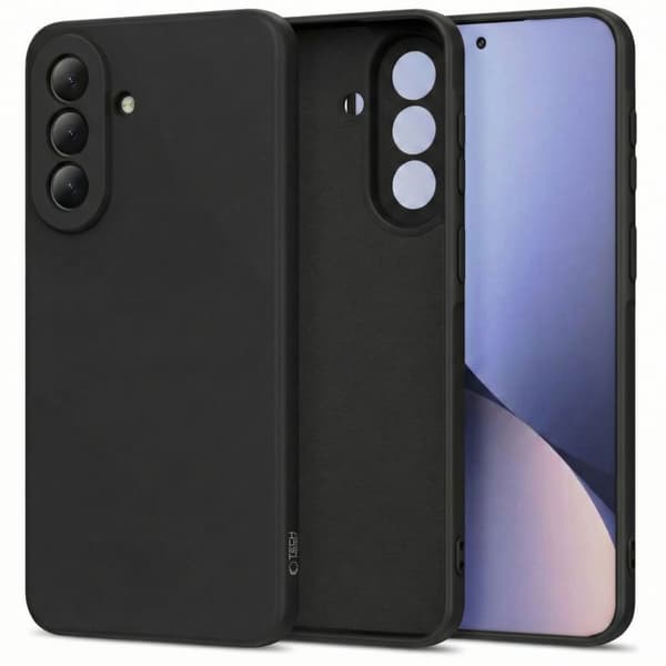 Tech-Protect Icon Silikonecover med mikrofiber til Samsung Galaxy A37 5G - Sort
