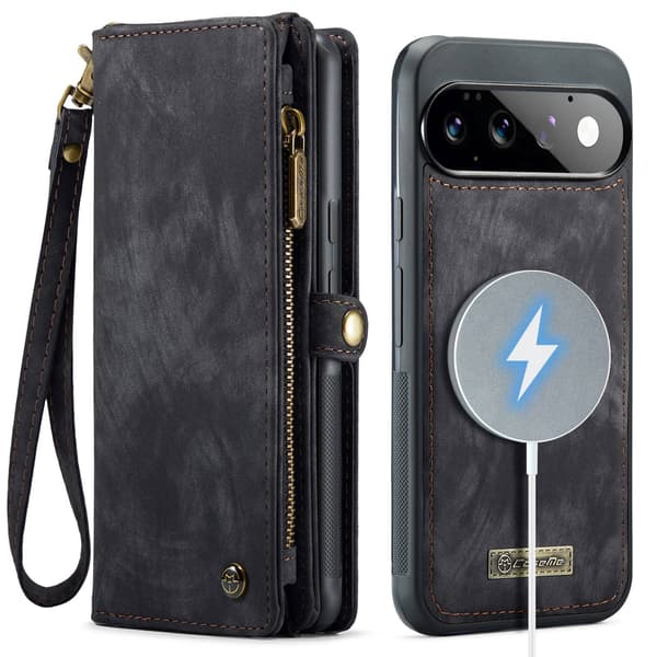 CaseMe 008 BIg Wallet 2in1 Magnet Flip Cover til Google Pixel 11 - Sort
