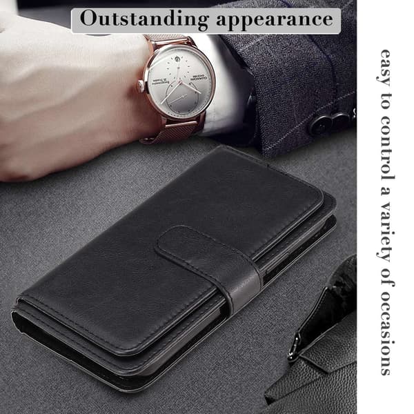 SKALO KT 10-FACK Flip Cover til iPhone 18 Pro Max - Sort