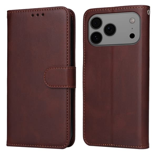 SKALO PU-läder Plånboksfodral för iPhone 18 Pro Max