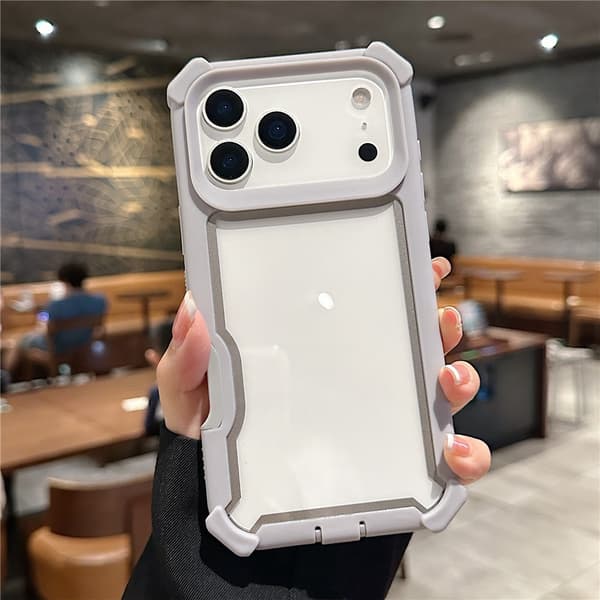 SKALO Robust Hjørnebeskyttelse Cover til iPhone 18 Pro Max - Grå