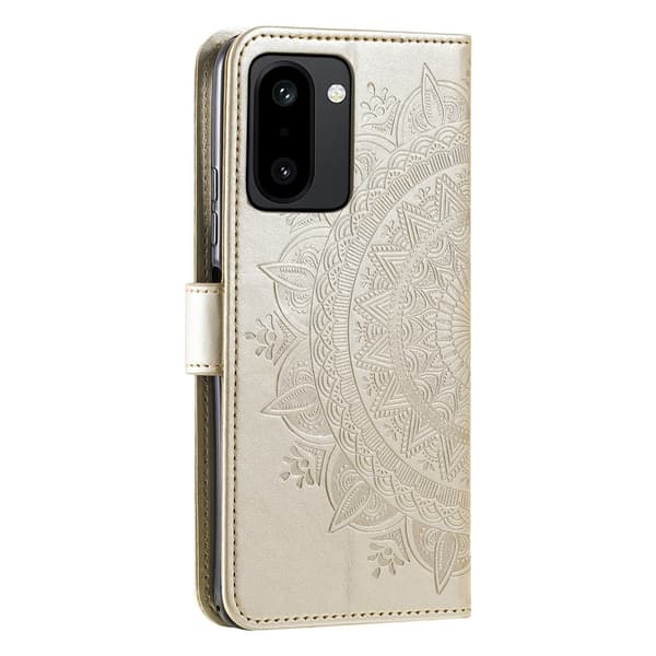 SKALO Mandala Flip Cover til OnePlus 15R - Guld