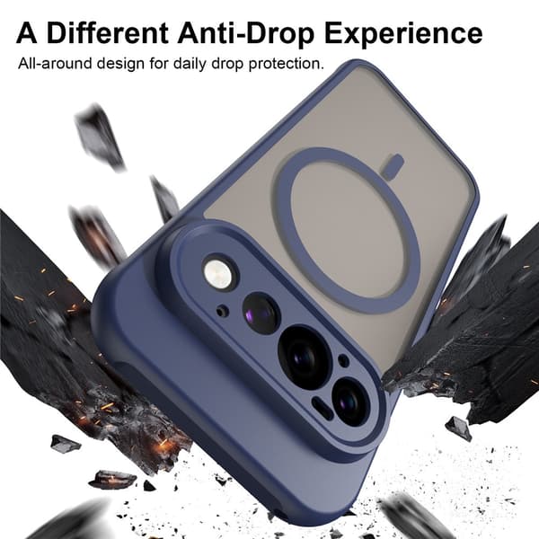 SKALO Mat Hybrid Cover til Google Pixel 11 Pro - Blå
