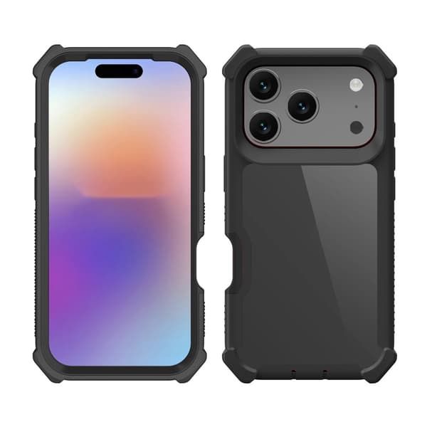 SKALO Robust Hjørnebeskyttelse Cover til iPhone 18 Pro Max - Sort