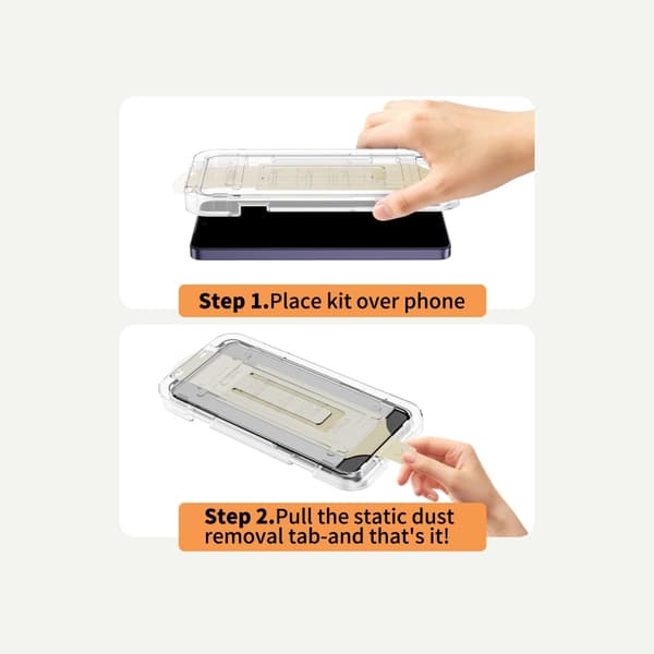 Tech-Protect Quick Set AR+ Näytönsuoja sopii Samsung Galaxy S26+ - Musta