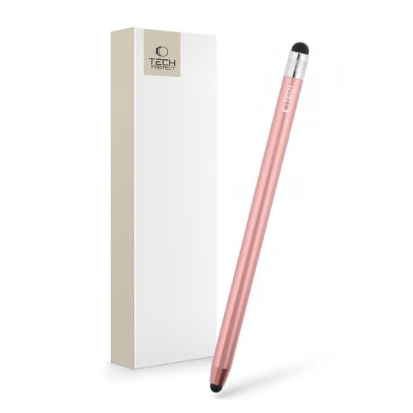 Tech-Protect Touch Styluspenna Dual Tip 14cm - Roséguld