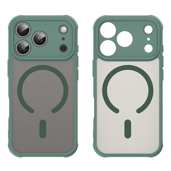 SKALO Mat Hybrid Cover til iPhone 18 Pro Max - Grøn