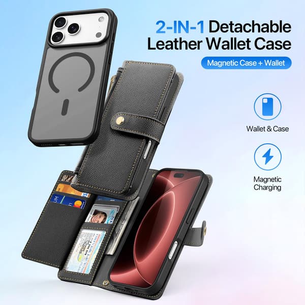 DUX DUCIS Lawa Series Flip Cover til iPhone 18 Pro - Sort