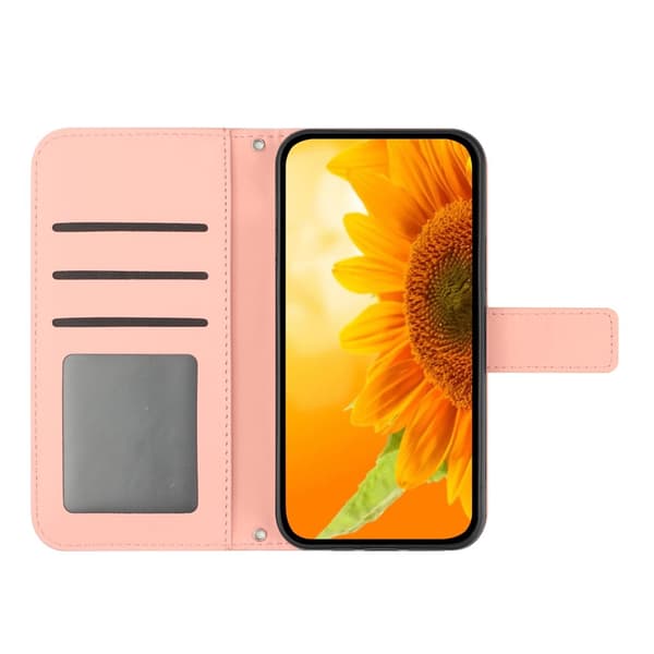 SKALO Embossed Flower Plånboksfodral för iPhone 18 Pro Max - Rosa