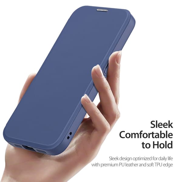 DUX DUCIS Skin X Pro Plånbok för iPhone 17e - Blå
