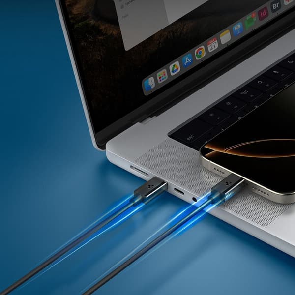 Spigen EB6010CC Essential USB-C-kabel 60W 1m - Svart