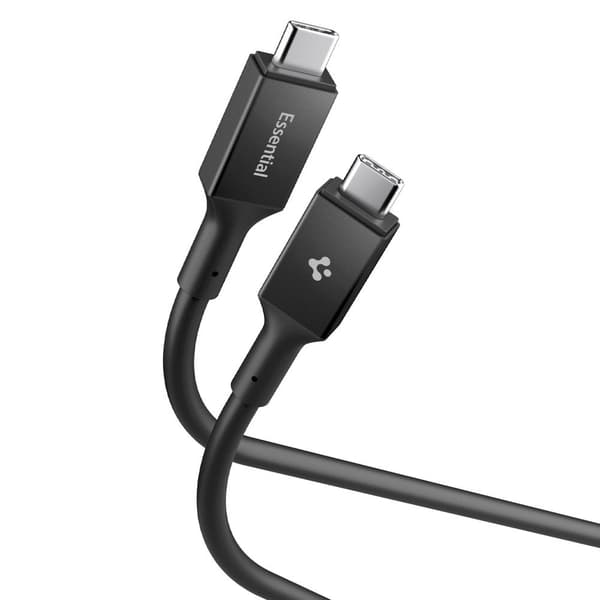 Spigen EB10020CC Essential USB-C-kabel 100W 2m - Svart