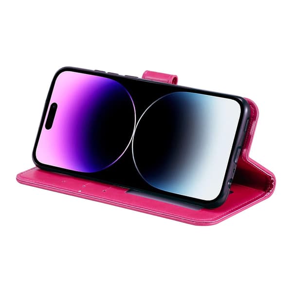 SKALO Mandala Plånboksfodral för iPhone 18 Pro Max - Cerise