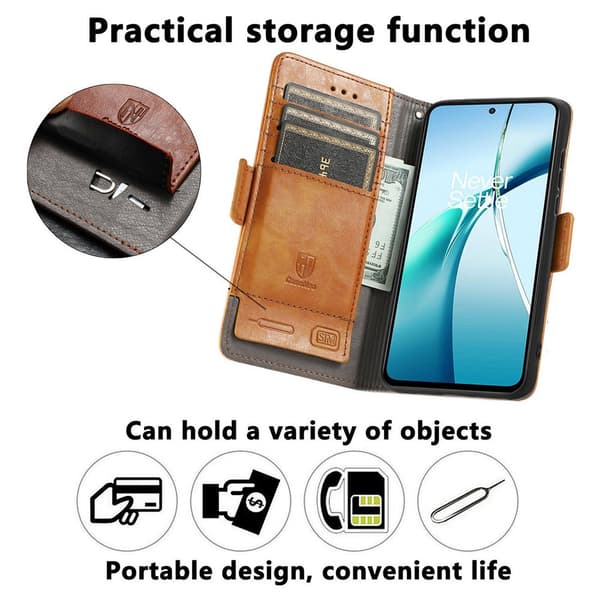 SKALO CASENEO 002 Premium Flip Cover til Honor Magic8 Lite - Sort