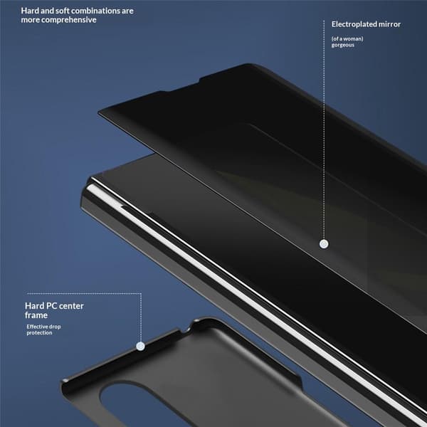 SKALO Clear View Flip Cover til Samsung Galaxy Z Flip8 - Blå