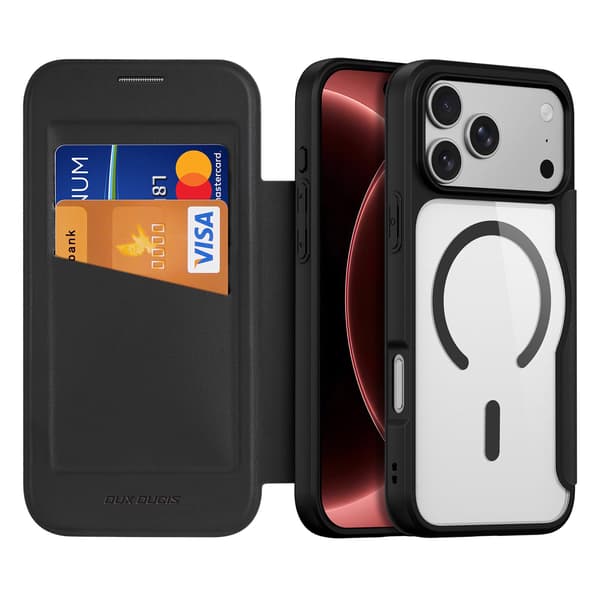 DUX DUCIS Skin X Pro Flip Cover til iPhone 18 Pro - Sort