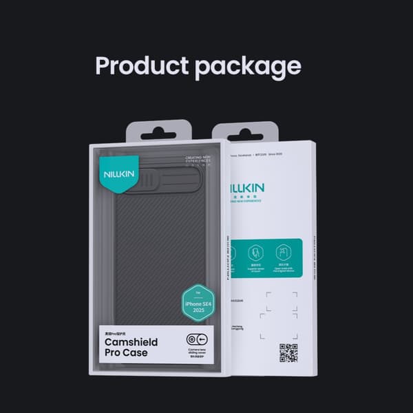 NILLKIN CamShield Pro Series Cover til iPhone 17e - Sort