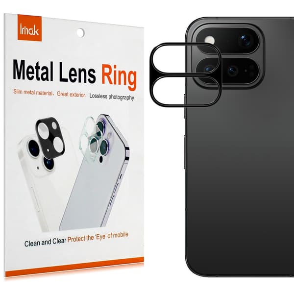 IMAK Metall Kameraskydd för Google Pixel 11 Pro Fold - Svart
