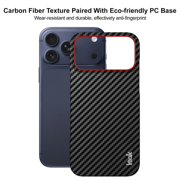 IMAK Ruiyi Series Cover til iPhone 18 Pro - Sort