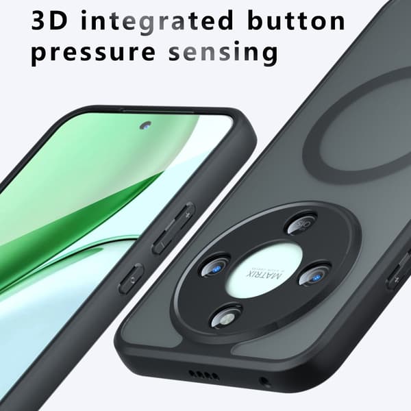 SKALO Mat Skin-touch Cover til Honor Magic8 Lite - Sort
