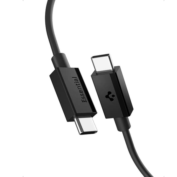 Spigen EB6010CC Essential USB-C-kaapeli 60W 1m - Musta