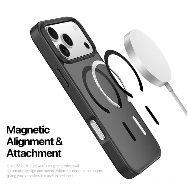 DUX DUCIS Yind Series Matte Finish Cover til iPhone 18 Pro - Sort