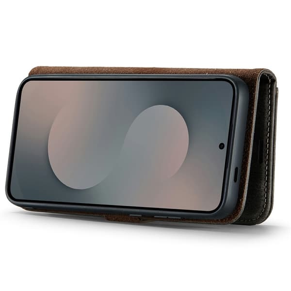DG MING Samsung S25 FE 2-i-1 Magnet Plånboksfodral - Grå