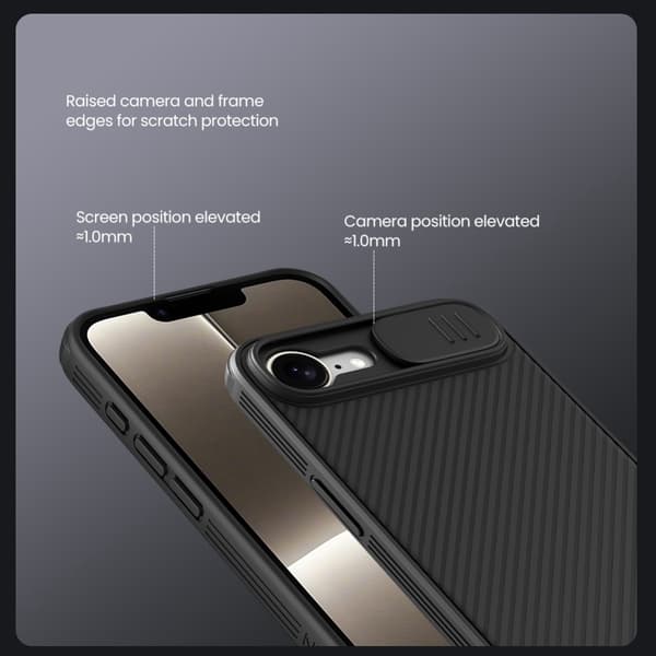 NILLKIN CamShield Pro Series Cover til iPhone 17e - Sort
