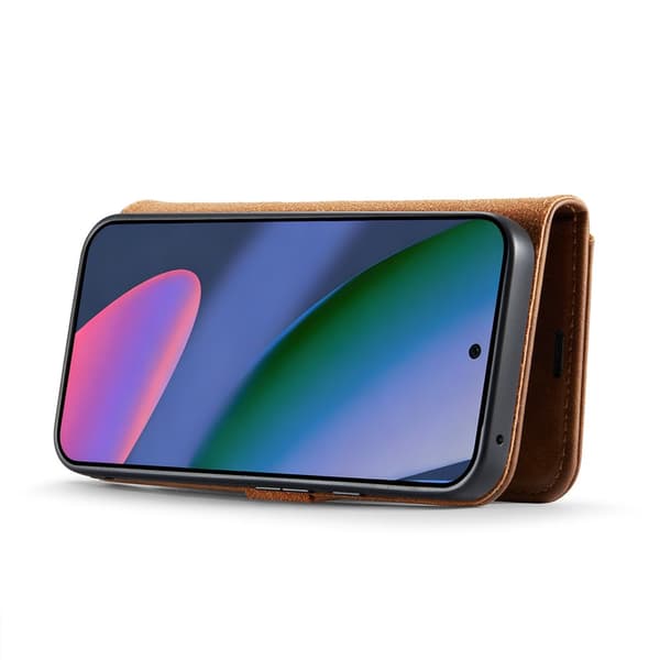 DG MING 2-i-1 Magnet Flip Cover til Google Pixel 11 Pro XL - Brun
