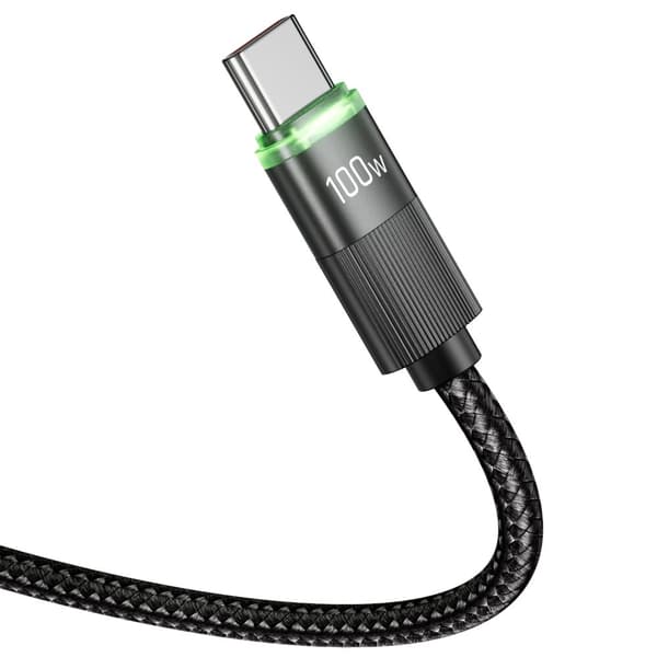Tech-Protect UB20T Ultraboost USB-C-kabel 100W 1.8m - Sort