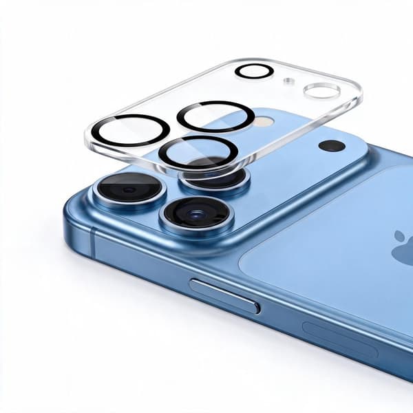 Tech-Protect Cam Fit+ Kameraskydd i Härdat glas för iPhone 18 Pro Max - Transparent