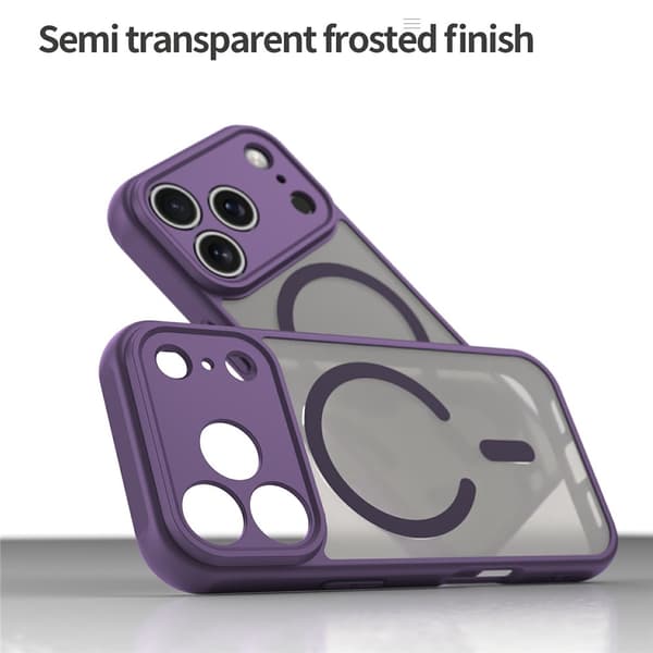 SKALO Mat Hybrid Cover til iPhone 18 Pro Max - Lilla