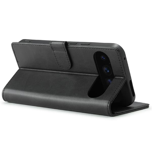 SKALO LC.IMEEKE Premium PU-læder Flip Cover til Google Pixel 11 - Sort