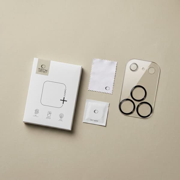 Tech-Protect Cam Fit+ Kameraskydd i Härdat glas för iPhone 18 Pro Max - Transparent