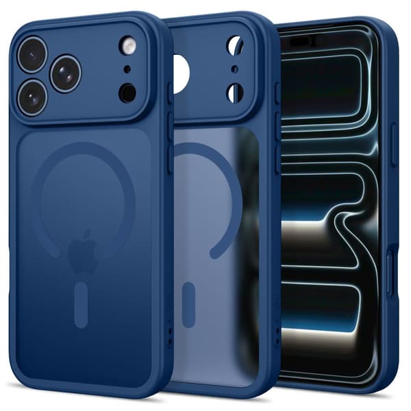 Tech-Protect BasicMag MagSafe Cover til iPhone 18 Pro – Mat Deep Blue