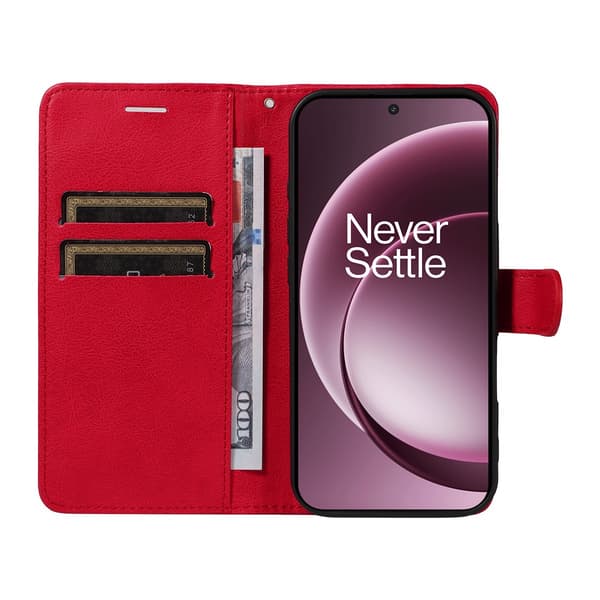 SKALO OnePlus 15 PU-läder Plånboksfodral