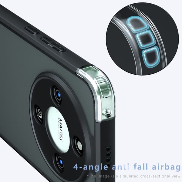 SKALO Mat Skin-touch Cover til Honor Magic8 Lite - Sort