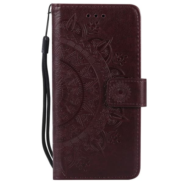 SKALO Mandala Plånboksfodral för iPhone 17e - Brun